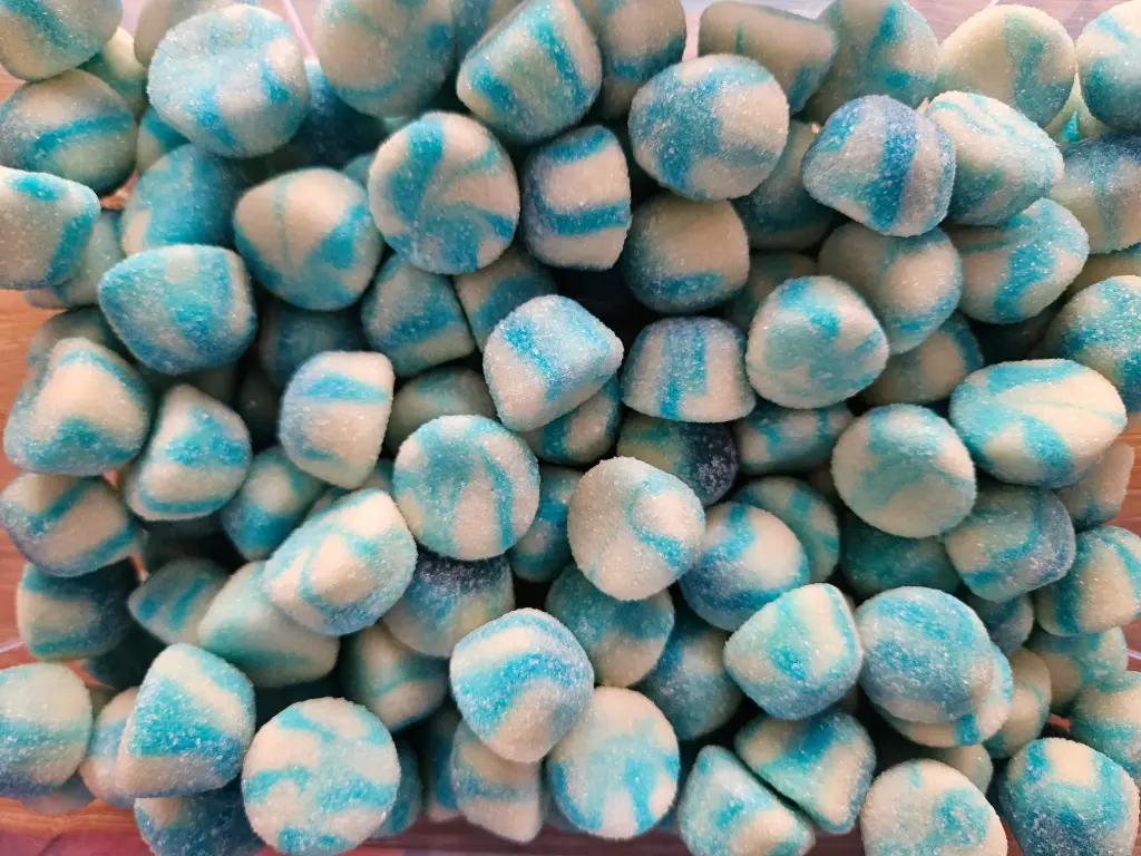 Bisous twist bleu (vendu par 100gr)