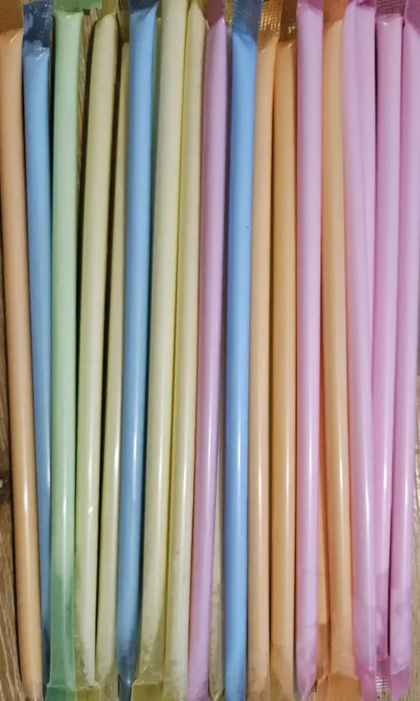 Paille avec poudre (sachet de 5)