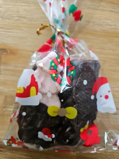 Guimauves de noël chocolat ( sachet de 5)